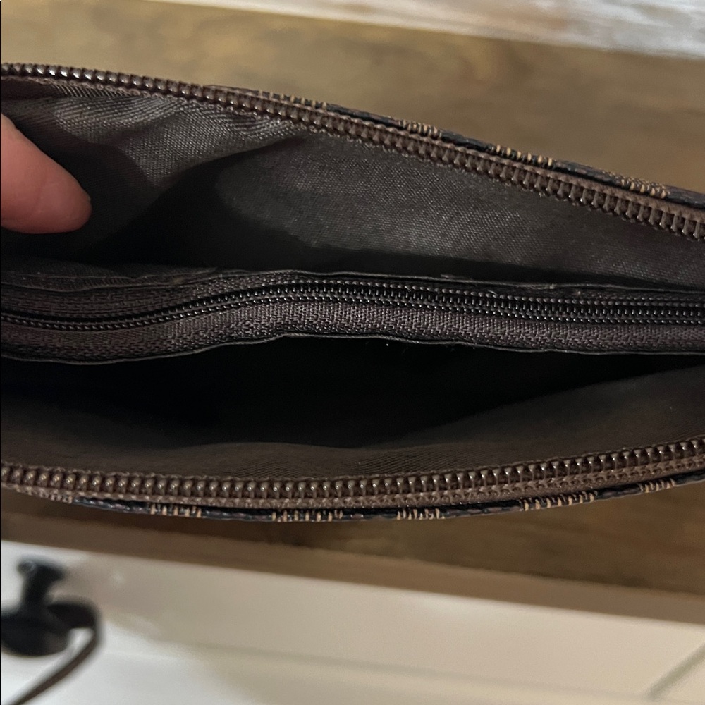 Geometric Patterned Brown Wristlet - image 3